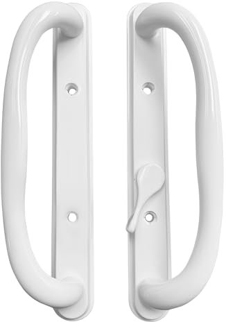 Olympus Schiebetür-Glastür-Ersatzgriff für Glasschiebetür, 25,4 cm, ohne Schlüssel, passend für 7,6 cm Lochabstand und 3,8 cm bis 5,4 cm Türstärke, Befestigung und Reparatur von Türbeschlägen