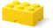 LEGO Storage Brick 6 Knobs Yellow, Stackable Storage Box, 8.47 l – LEGO Product, Plastic Storage Box with Lid, Desk Storage, Room Storage, Toy Box