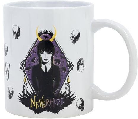 Taza de cerámica de 325 ml en caja de regalo de Wednesday