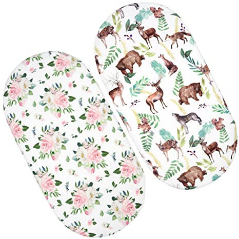 Toyvian 2 Stk Baby-bettdecke Stubenwagen-abdeckung Krippe Für Baby Baby-bettwäsche Krippen Für Babys Ovale Krippe Wiege Für Baby Babywiege Kleine Matratze Polyester Baumwolle Schutzhülle