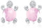 Schildkröte Ohrringe 925 Sterling Silber Schildkröte Ohrstecker Hypoallergene Rosen Quarz Ohrringe Schildkröte Schmuck Geburtstag Geschenk für Kinder Frauen Mädchen