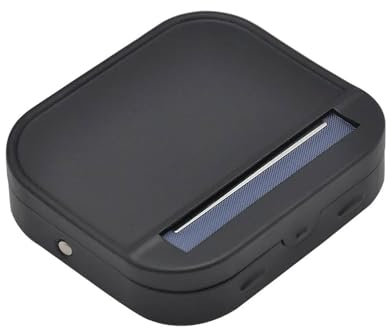 BML Automatic Tobacco Rolling Machine 1 x Black Cigarette Roller Tin Portable Metal Box with Storage Case Herbal Cigarette Maker Accessories