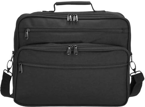 Kenorada Flugumhänger Voyager Flight Bag horizontal schwarz | Flugumhänger für Business-Reisende mit Trolley-Aufsteckfunktion | Boardingtasche mit Organizerfunktion | (schwarz)