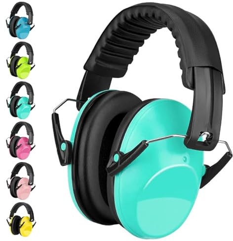 BraveKoi Kids Ear Defenders, Children Noise Cancelling Headphones 26dB SNR Foldable Adjustable Hearing Protection Noise Cancelling Earmuffs for Autism, Boys, Girls, Toddlers (Age 3-16 Year Old)