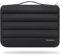 DOMISO Funda para portátil de 14 Pulgadas,Impermeable Bolsa de Transporte para Ordenador Rayas transversales para 14 Thinkpad Ideapad HP DELL Chromebook Surface Laptop,Negro