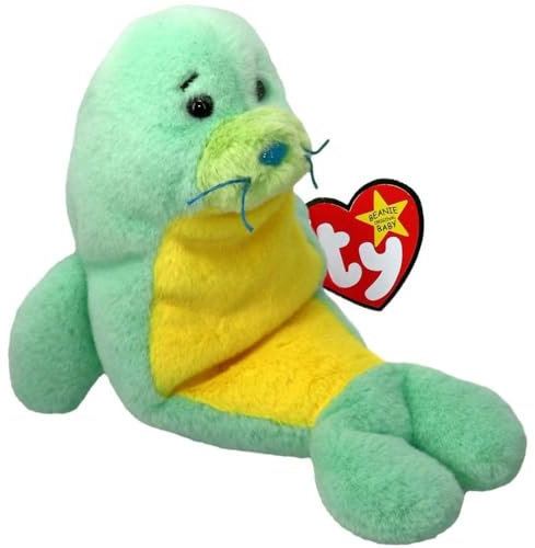 Ty Stanley Seal II Original Beanie Babies Regular - Weiches Plüschtier für Kinder, Teddy, Babyspielzeug, Sammelstofftiere