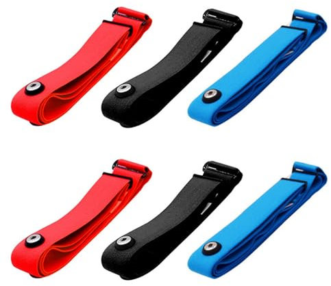 Goorvoucs 6 StüCk für Frequenz Brust Gurt Verstellbarer Elastischer Gurt für Sports Kabellos Monitor Frequenz Gurt A