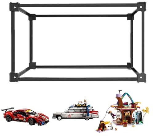 Vitrine Exposition pour Lego 41164 10274 42125 75956 75337,55x30x25cm Acrylique Transparent Grand Boîte de Présentation,Boîte d'Affichage Anti-Poussière pour Collection Figurine Jouets