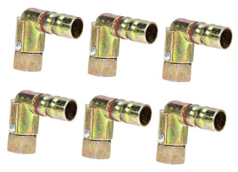 DOITOOL 6pcs Cooker Adapter Copper Gas Joint Quick Fit Long-lasting Rust-resistant for Gas Stove