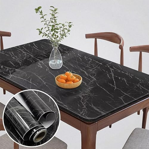 Yunzhou1230 Marble Effect Sticky Back Plastic Roll,Granite Paper Vinyl Wrap Self Adhesive Wallpaper, Waterproof Peel and Stick Wallpaper, Easy to Remove for Countertops Kitchen 60CM X 10M