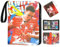 Oirigaga Fußball Karten Sammelalbum Sammelmappe, 4 Taschen Fussball Sammelkarten Album Ordner mit Reißverschluss Tragegriff, 50 Seiten für 400 Karten, Sport Karten Heft Mappe Sammelheft Sammelbuch