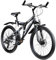 ZÜNDAPP Blue 5.0 Mountainbike Fully 24 Zoll Fahrrad 130-150cm MTB ab 8 Jahre 21 Gang Trailbike Scheibenbremsen Jugendfahrrad (schwarz/grau, 43 cm)