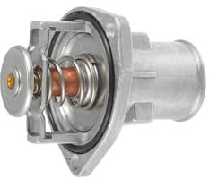 ZHONGJIA Conjunto de Carcasa del termostato del refrigerante del automóvil 1338059 Compatible con Accesorios O-Pel Vectra Kadett Frontera Calibra Ascona 1982-1997