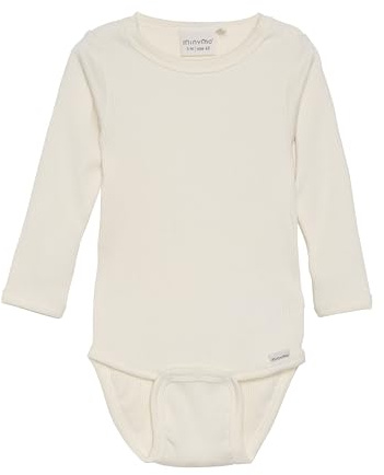 MINYMO unisex baby body with long sleeves in rib