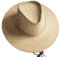 Sombrero de ala ancha para el sol, sombrero de paja tejida para cosplay, disfraz de baile, accesorio de actuación, Caqui, Medium