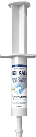 AnxiKalm Triple Strength Gel for Horses – 30ml Syringe – Fast-Acting L-Tryptophan Calming Supplement with B Vitamins – Stress Relief for Travel, Competition & Vet Visits – Easy Oral Paste Formula