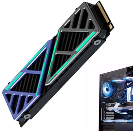 Dissipateur pour Disque Dur | Refroidisseur De Disque Dur | Accessoires pour Ordinateur, Radiateur Portable pour Les Gamers, Le Travail et Le
