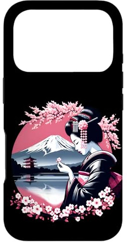 Hülle für iPhone 17 Pro Japanische Sakura Geisha Mount Fuji Japan Art Kirschblüte