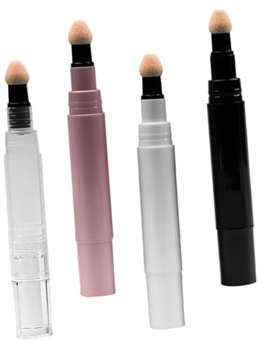 MUSISALY 4 Stück 5ml Rouge Nachfüllbehälter Leicht und Handlich aus Pp und PC Einfach zu Bedienen für Reise und Tägliche Schminkaufbewahrung