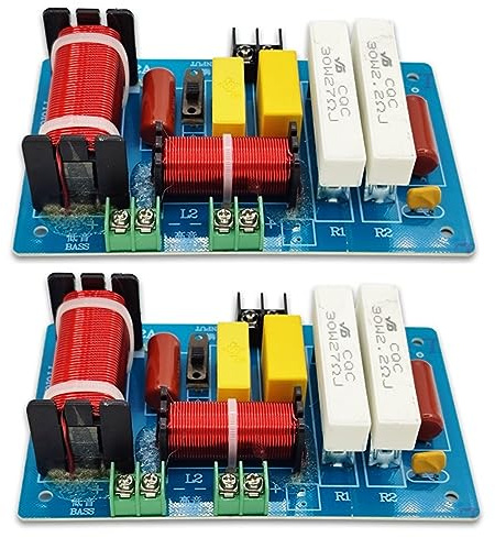 Okeeyseda 2 PC PA-2A Altoparlante A 2 Vie Crossover Alti + Subwoofer per Puri 450W Divisore di Frequenza Filtri PCB Fai da Te + Componenti Elettronici Fai da Te per la Casa