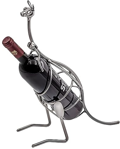 STEEMO Original Schraubenmännchen Weinflaschenhalter: Känguru - Handgefertigter Flaschenständer - Kreative Wein-Deko & Geschenk für Weinliebhaber und Australien-Fans