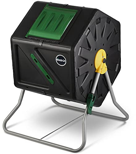 Miracle-Gro Small Composter - Compact Single Chamber Outdoor Garden Compost Bin (27.7 Gallon)