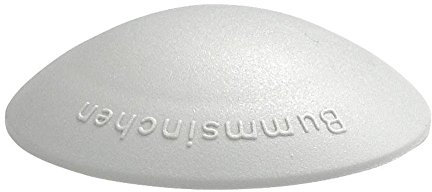 Türstopper, Türpuffer BUMMSINCHEN - aus Kunststoff - 40mm Durchmesser - Höhe ca. 12mm - grau - 10 Stück