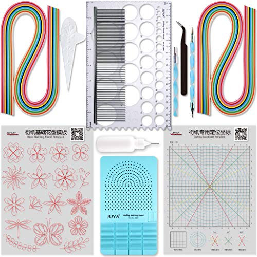 JUYA Quilling Set classico di carta e strumenti QK10 (Blu, senza colla)