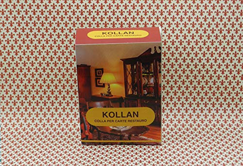 CRK - Bundle Carta Restauro Gigliata Rossa f.to 50x70 cm (15 fogli) + Colla Kollan gr.250