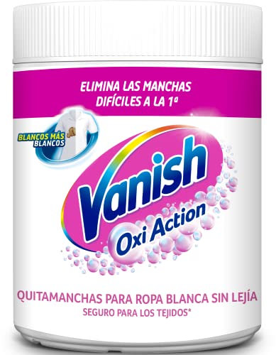 Vanish Oxi Action - Quitamanchas y Blanqueador en Polvo, Sin Lejía - 480gr