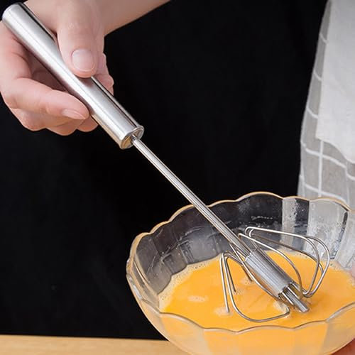Schneebesen Edelstahl, Quirl Schneebesen Milchaufschäumer manuell Handmixer Handrührer Küchengerät Edelstahl, Handschneebesen Vielseitiges Werkzeug für Egg Beater, Milk Frother