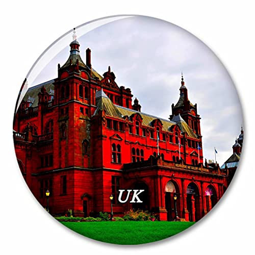 Großbritannien England Kelvingrove Art Gallery & Museum Glasgow Kühlschrank Magnete Dekorative Magnet Flaschenöffner Tourist City Travel Souvenir Collection Geschenk Starker Kühlschrank Aufkleber