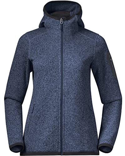 Bergans Kamphaug Knitted W Hoodie - Orion Blue - L