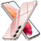 ivoler Coque pour Samsung Galaxy S22 5G, Ultra Transparent Étui de Protection en Silicone Antichoc avec Coins Renforcés, Clair Mince Souple TPU Bumper Housse