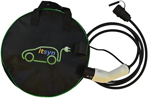 ITSYN Cavo Adattatore Tipo 2 - Shuko da 4 Metri con Borsa per Citroen Amì e Altre