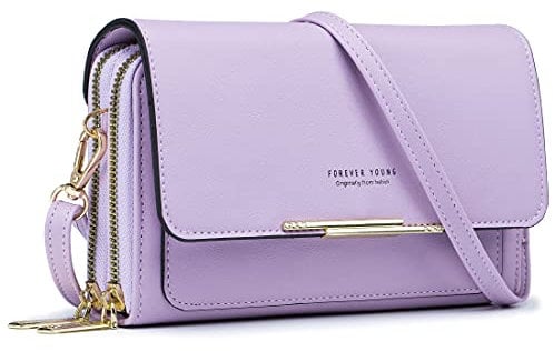 Roulens Borse a Tracolla da Donna,Piccola Borsa per Telefono a Tracolla per Donna con 2 Scomparti Capienti,Borsa Mano PU Pelle Sintetica con Slot per Carte di Credito Cinturino