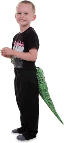 PRETEND TO BEE Dinosaur Tail Dress Up Costume for Kids, Unisex, Green, One Size