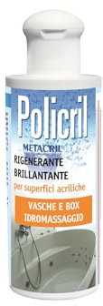 Policril - Cera regeneradora para superficies acrílicas bañera de baño, cerámica, spa hidromasaje, ducha