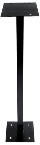 Assorted Collections Pillar Mount for Post Box, Letterboxes, mailboxes - Rustproof Weatherproof Black Stand For Outside