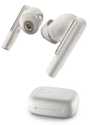 Poly Voyager Free 60 True Wireless Earbuds - Mikrofon mit Geräuschunterdrückung für klare Anrufe - Active Noise Canceling (ANC) - Tragbare Ladehülle - Kompatibel mit iPhone, Android, PC/Mac, Zoom