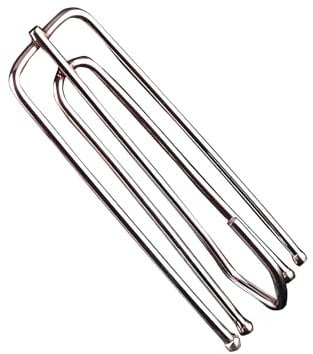 Curtain Hooks，60pcs Stainless Steel Pinch Pleat Curtain Hooks for Window Door Bathroom Curtain, Silver