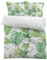 HOMHOMHA Housse De Couette 220x240cm 2 Personnes avec 2 Taies d'oreiller 65x65cm Parure De Lit Verte en Microfibre avec Fermeture éClair Adulte Feuille Fleurs Motif VéGéTal Vert FraîCheur Zippée