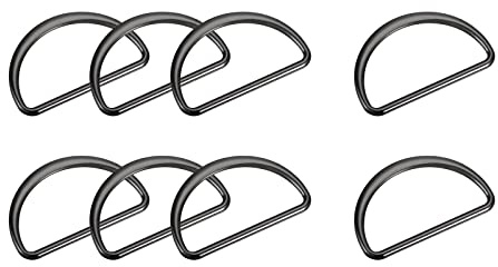sourcing map Stück D Ringe Schnalle mm() mm Dicke Geschweißte D-Ringe Schnalle für Gurtband Nähen Kleidung Bänder Taschen Gürtel DIY Zubehör