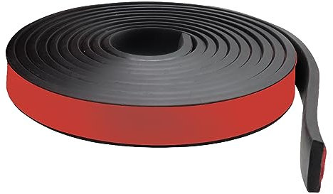 Tiras De Goma De Neopreno Rollos de Neopreno Tira de Sellado de Goma Para Protección de Suelos, Bricolaje, Antivibración, Antideslizante