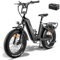 Fafrees F20 Master ebike 20 * 4.0 Zoll, Elektrofahrräder 48V 22.5Ah Akku, Carbonfaserrahmen e Bike Herren Damen 60N.m Motor, Pedelec Lagergewicht 150KG (Schwarz)