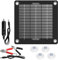 12V 10W Solar Autobatterie Ladegerät, Solarmodul Erhaltungsladung, Solarpanel Autobatterie Ladegerät, Tragbares Solarpanel Notstromversorgung Adapter für Auto, Wohnmobil, Boot, Motorrad