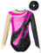inhzoy Body Ginnastica Artistica Bambina Manica Lunga Balletto Leotards da Danza Classica con Strass Abito da Pattinaggio Artistico Body da Ginnastica Ritmica Performance Rosa&Nero 7-8 anni