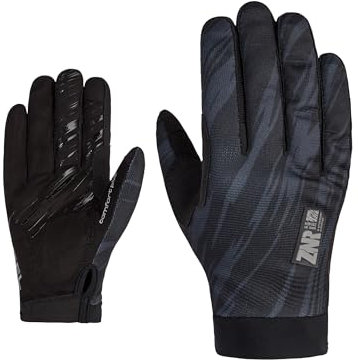 Ziener Herren CROM Touch Long Fahrrad/Mountainbike/Radsport-Handschuhe | Langfinger mit Touchfunktion - atmungsaktiv,dämpfend, Black, 9