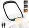 VFANDV Luz de Lectura, 3 Colores Lampara Libro de Lectura Recargable Protección Ocular & Atenuación Continua, Luz Lectura Cuello Flexibles para Leer, Tejer, Acampar, Reparar