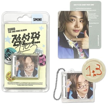 EXO SUHO - 3nd Mini Album [1 to 3] (SMini Ver.) Package + SMini Case + Ball Chain + Music NFC Photo Card + 2 Extra Photocards